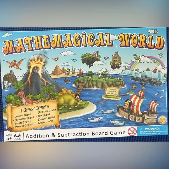 🤩 The Magical World 🤩 Addition & Subtraction Board Game - Picture 1 of 2